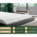 Bedra Bamboo Memory Foam Cool Gel 7-Zone Mattress Topper 5cm