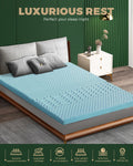 Bedra Bamboo Memory Foam Cool Gel 7-Zone Mattress Topper 5cm