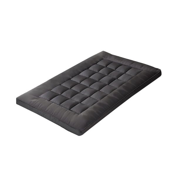 Bedra Bedding Bamboo Mattress Topper - Single - Charcoal