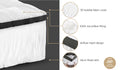 Bedra Bedding Massage Mattress Topper - Single - White