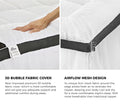 Bedra Bedding Massage Mattress Topper - Single - White