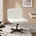 Oikiture Boucle Office Chair - White