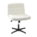 Oikiture Boucle Office Chair - Armless - Sq