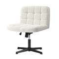 Oikiture Boucle Office Chair - Armless - Sq