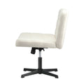 Oikiture Boucle Office Chair - Armless - Sq
