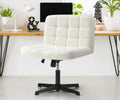 Oikiture Boucle Office Chair - Armless - Sq