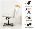 Oikiture Boucle Office Chair - Armless - Sq