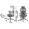 Oikiture Ergonomic Office Chair with Footrest