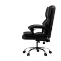 Oikiture Massage Office Chair Computer Racer PU Leather Seat Recliner - Black