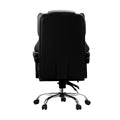 Oikiture Massage Office Chair Computer Racer PU Leather Seat Recliner - Black