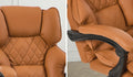 Oikiture Massage Office Chair Computer Racer PU Leather Seat Recliner - Brown