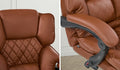 Oikiture Massage Office Chair Computer Racer PU Leather Seat Recliner - Chocolate