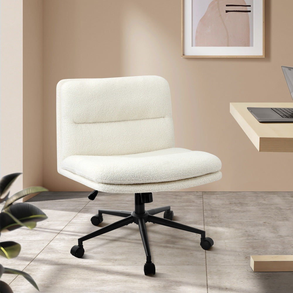 Oikiture Boucle Office Chair