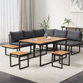 Livsip FAROE 7 Seater Outdoor Dining Sofa Set Patio Lounge Grey - product image 8