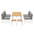 Livsip FAROE 8 Seater Outdoor Dining Sofa Set Patio Lounge White - product image 3