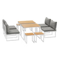 Livsip FAROE 8 Seater Outdoor Dining Sofa Set Patio Lounge White - product image 5