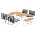Livsip FAROE 8 Seater Outdoor Dining Sofa Set Patio Lounge White - product image 7