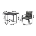 Livsip 5PCS Outdoor Dining Set Rattan Patio Table and Chairs - product image 4