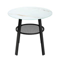 Livsip 90cm Outdoor Dining Table with Storage Shelf Patio Black - product image 3