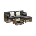 Livsip CORAL 4 Seater Outdoor Wicker Sofa Lounge Set Patio Brown - product image 2