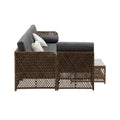 Livsip CORAL 6 Seater Outdoor Wicker Sofa Lounge Set Patio Brown - product image 6