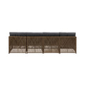 Livsip CORAL 6 Seater Outdoor Wicker Sofa Lounge Set Patio Brown - product image 7