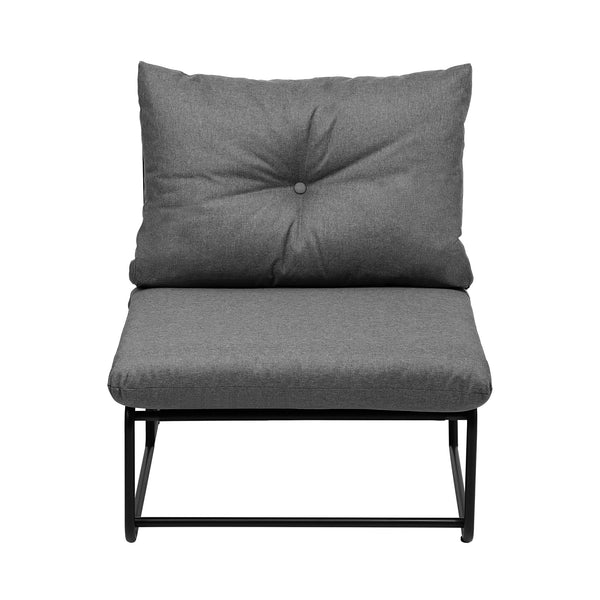 Livsip 2x Outdoor Dining Lounge Chairs Patio Garden Furniture Grey - product image 3