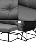 Livsip 2x Outdoor Dining Lounge Chairs Patio Garden Furniture Grey - product image 9