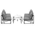 Livsip 6PCS Outdoor Sofa Lounge Set Table and Chairs Patio Grey - product image 6