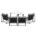 Livsip 6PCS Outdoor Sofa Lounge Set Table and Chairs Patio Grey - product image 7