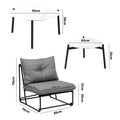 Livsip 8PCS Outdoor Sofa Lounge Set Patio Table and Chairs Grey - product image 4