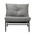 Livsip 2x Outdoor Lounge Chairs with Cushions Patio Garden Grey - product image 3