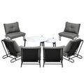 Livsip 8PCS Outdoor Sofa Lounge Set Patio Table and Chairs Grey - product image 7