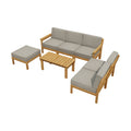 Livsip PLAYA 7PCS Outdoor Sofa Lounge Furniture Set Patio Beige - product image 2
