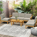 Livsip PLAYA 7PCS Outdoor Sofa Lounge Furniture Set Patio Beige - product image 8