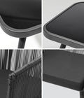 Livsip 3PCS Outdoor Bistro Set Lounge Chairs and Side Table Grey - product image 10