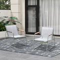 Livsip 2x Outdoor Textilene Armchairs Patio Garden Lounge Chairs Grey - product image 1