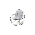 Livsip 2x Outdoor Textilene Armchairs Patio Garden Lounge Chairs Grey - product image 4