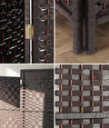 Oikiture Room Divider - 8-Panel Folding