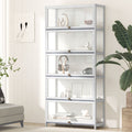Oikiture 5-Tier Acrylic Storage Cabinet - White