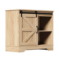 Oikiture Sliding Doors Buffet Sideboard - Natural