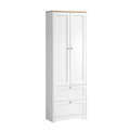 Oikiture Sideboard Cabinet 2 Drawers and 2 Doors - Single