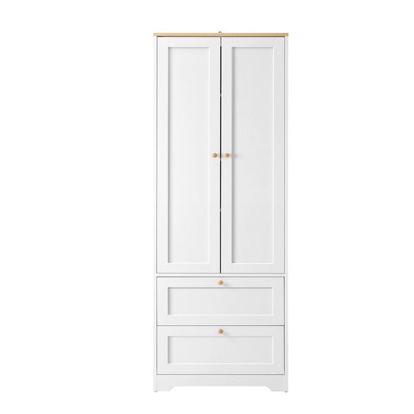Oikiture Sideboard Cabinet 2 Drawers and 2 Doors - Single