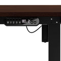 Oikiture 120cm Electric Standing Desk - Walnut