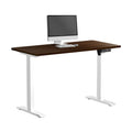 Oikiture 120cm Electric Standing Desk - Walnut