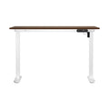 Oikiture 120cm Electric Standing Desk - Walnut