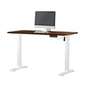 Oikiture 120cm Electric Standing Desk - Walnut