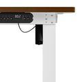 Oikiture 120cm Electric Standing Desk - Walnut