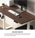 Oikiture 120cm Electric Standing Desk - Walnut