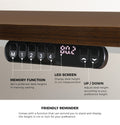 Oikiture 120cm Electric Standing Desk - Walnut
